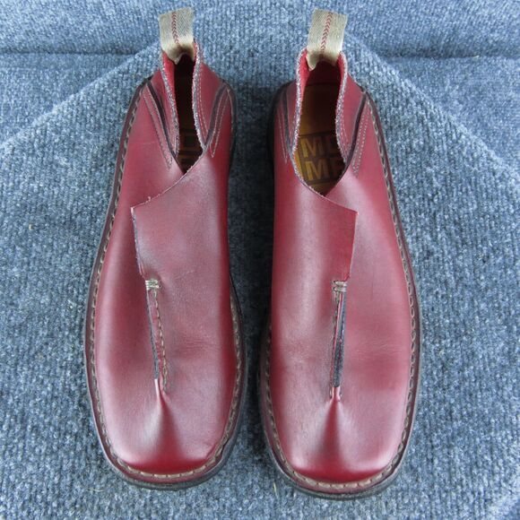 MOMA Made In Italy Women Loafer Shoes Size 37 Medium Red Leather Slip On - Picture 3 of 9